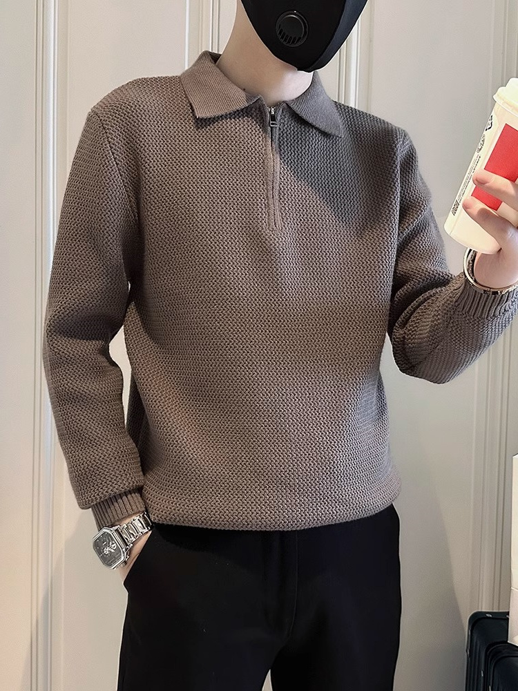 Slim Fit Men's Knitted Sweater - Streetwear Brand Designs ulasan dan harga